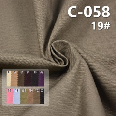 C-058 100%cotton matin canvas Dyed Fabric 84*31/10+10*8 275g/m2 57/58"