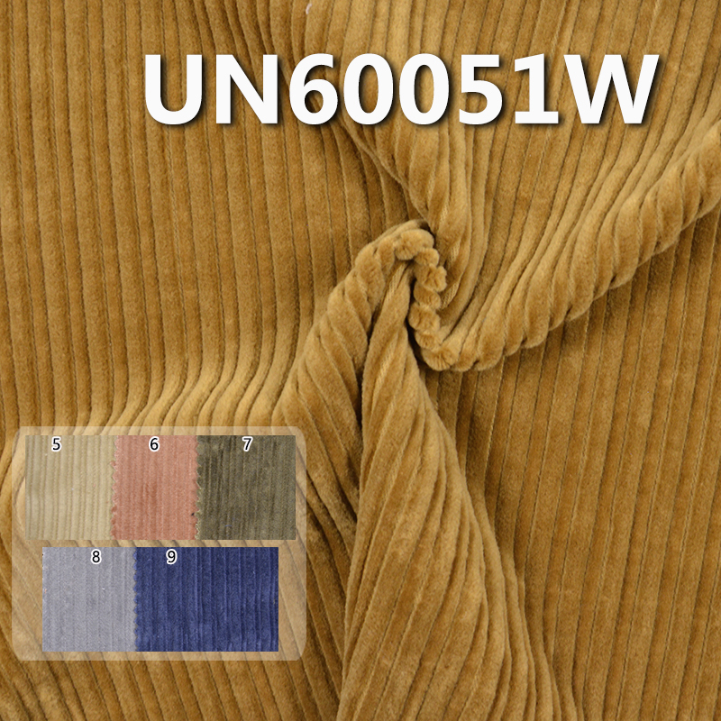 Washed Wide-Narrow Wale Corduroy | 310 g/m2 100% Cotton 8-Wale Corduroy | For Hats Pants Skirts Jackets