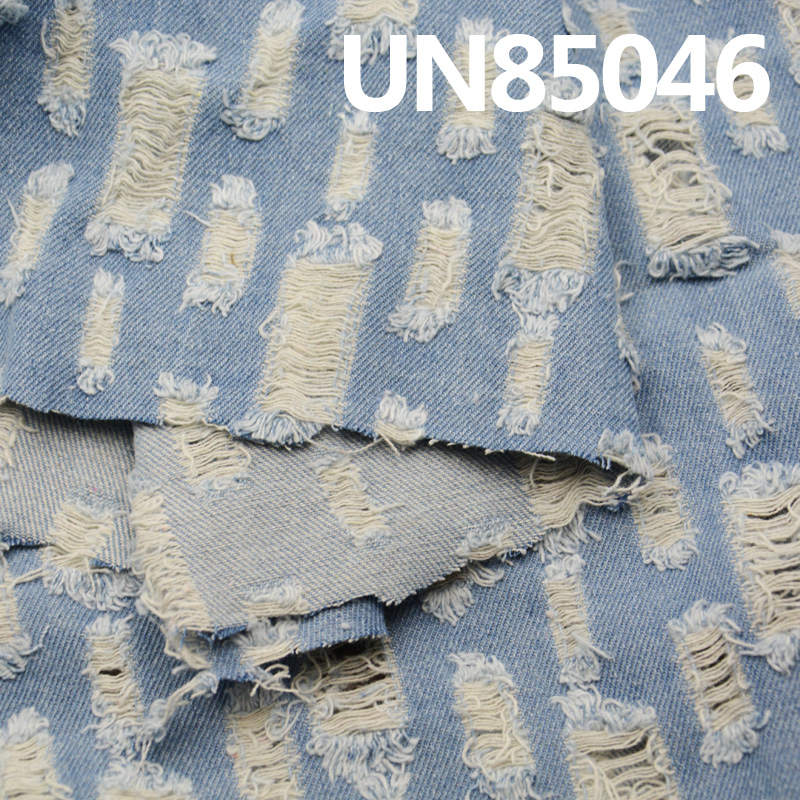 Cotton Denim Fabric | 8.8oz 3/1 “Z” Twill with Large Distressed Holes | Denim Fabric for Jeans, Skirts, Shirts