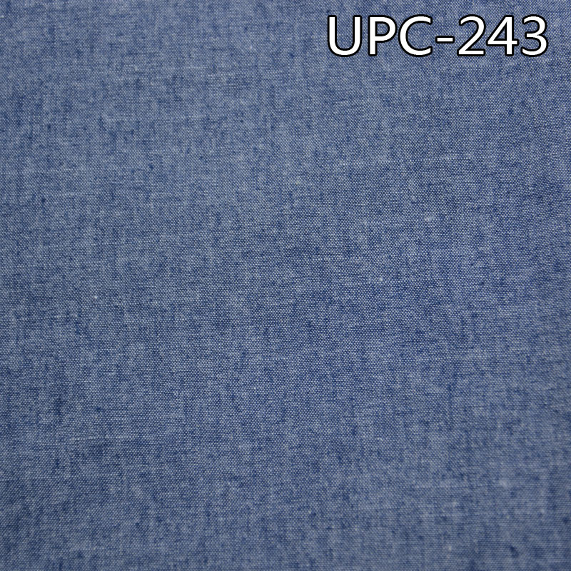 100%cotton yarn-dyed single peached chambray 57/58" UPC-243