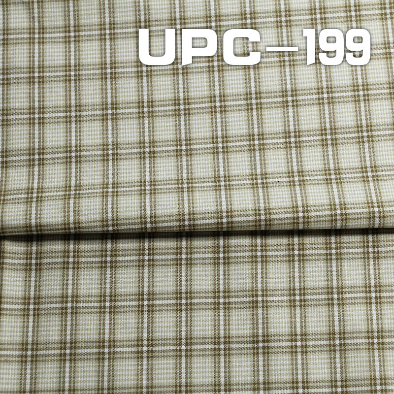 100% Cotton yarn-dyed check fabric   57/58" 112g/m2 UPC-199