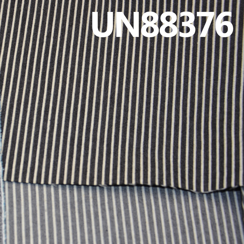 Three "Z" oblique polyester cotton stretch strip of denim  7oz    52/55" UN88376