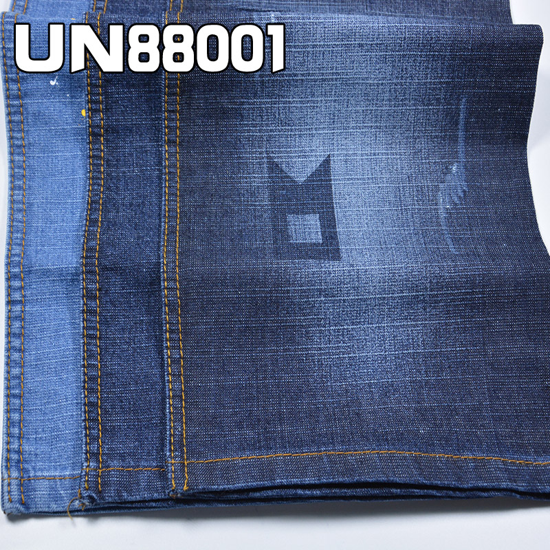 9.8oz Poly-Cotton Stretch Slub Denim Fabric | Fabric for Denim Skirts, Denim Shirts