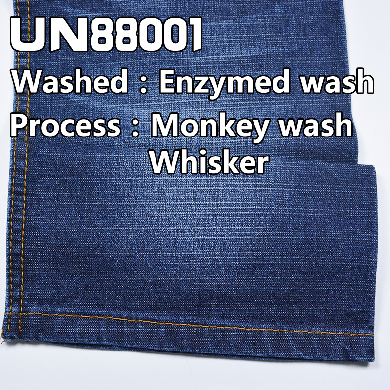 9.8oz Poly-Cotton Stretch Slub Denim Fabric | Fabric for Denim Skirts, Denim Shirts