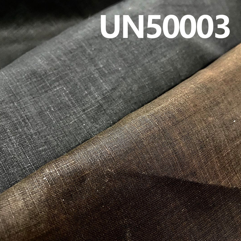 UN50003  100%  Linen Dyed   Pigment Print Sheeting  53/54" 114g/m2