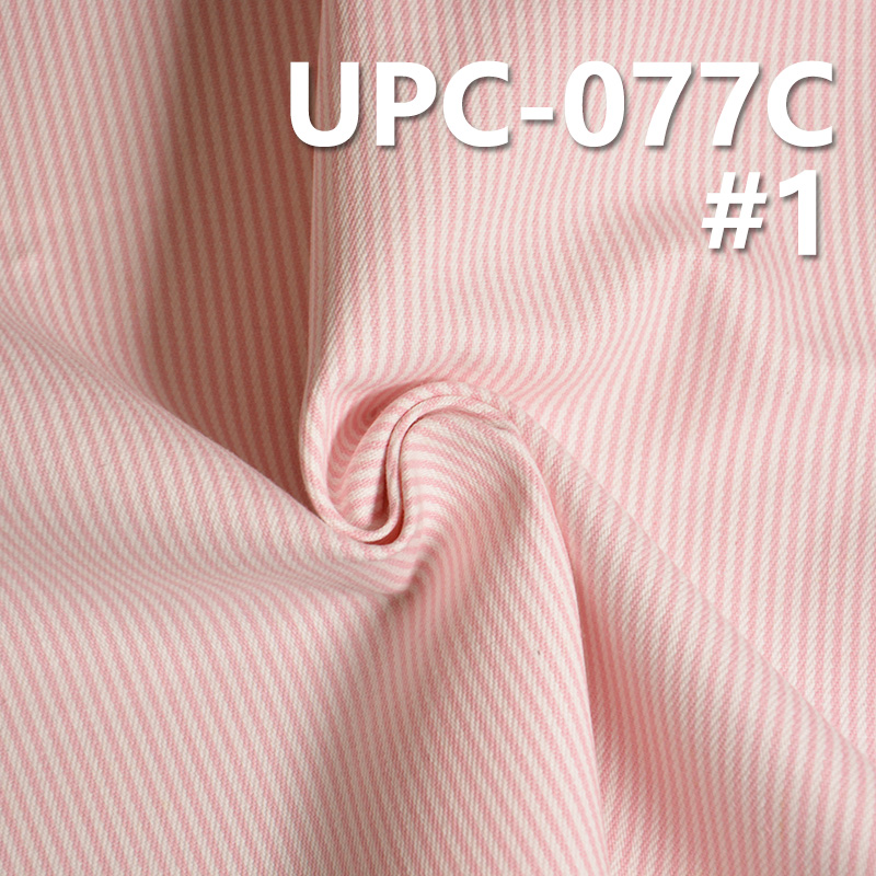 100%Cotton 2mm Pink Stripe Yarn Dyed 9oz 57/58" UPC-121A