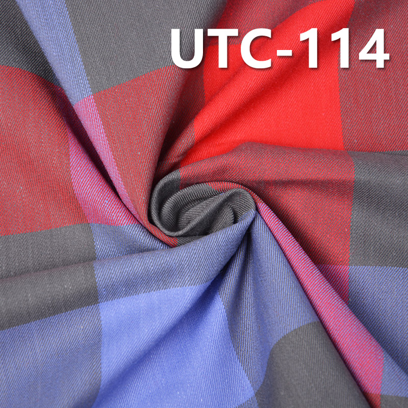 Cotton Spandex Yarn Dyed Fabric Twill 180g/m2  48/50" UTC-114