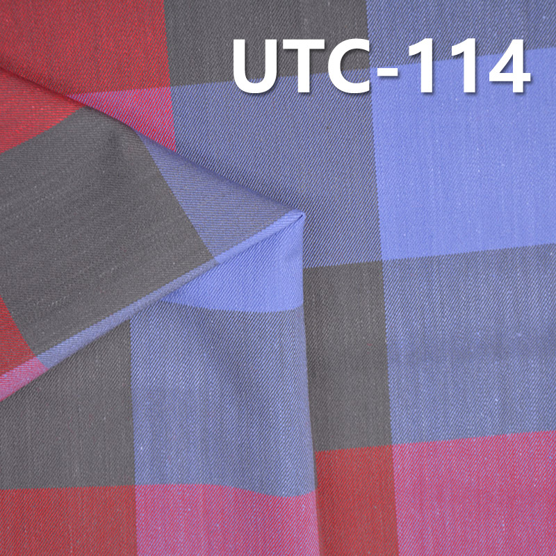 Cotton Stretch Yarn-Dyed Fabric | 180g/m² Double-Sided Twill Fabric | For Tops, Skirts & Casual Trousers