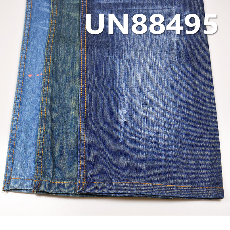 Mercerized Denim | 9.5oz Cotton Slub Twill | 3/1 "Z" Twill Fabric | Denim for Jeans, Skirts, Shirts
