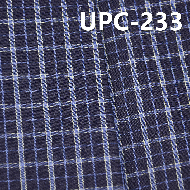 100%Cotton Yarn Dyed Check Fabric 57/58” 130g/m2 UPC-233