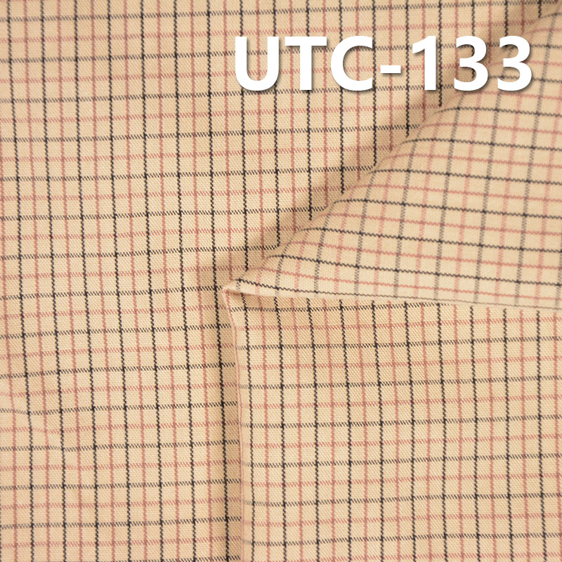 100%Polyester Yarn Dyed Check Fabric 55/56" 140g/m2 UTC-133