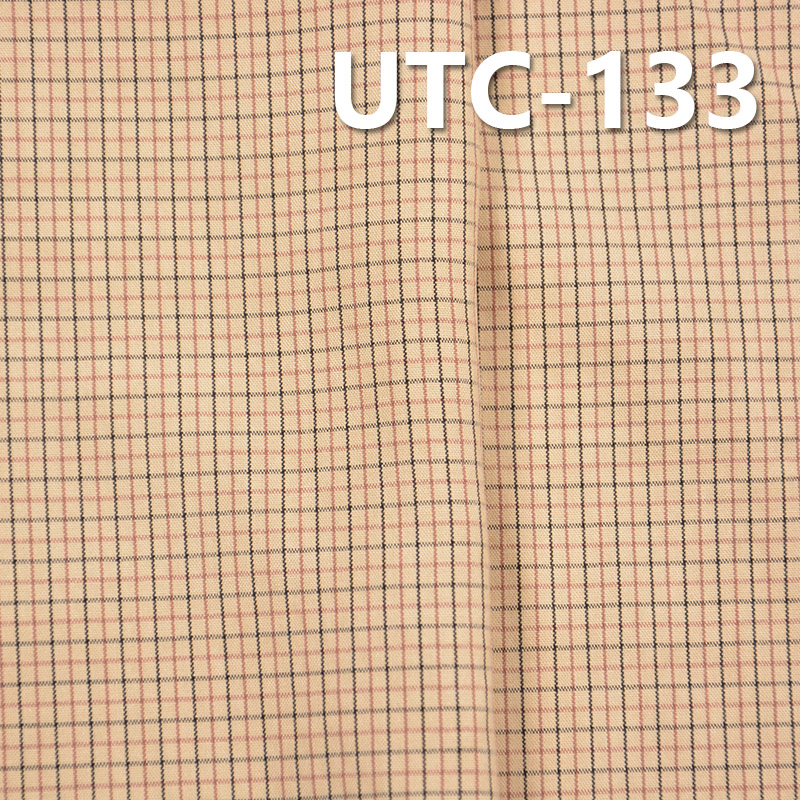 100%Polyester Yarn Dyed Check Fabric 55/56" 140g/m2 UTC-133