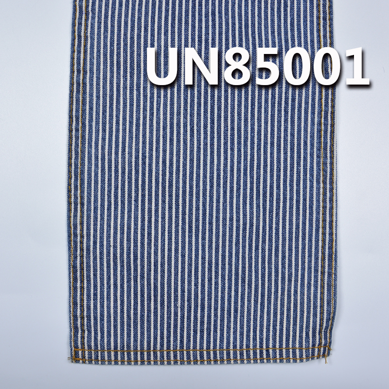 Blue & White Striped Denim | 9.8oz Non-Stretch 2/1 “Z”Twill Denim | Recycled Fiber | Jeans, Casual Jackets Fabric