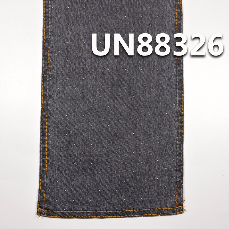 Jacquard Denim Fabric | 9.7 oz Cotton-Polyester Stretch Twill Fabric | Star Dot Jacquard | Denim Pants, Skirts, Shirts Material