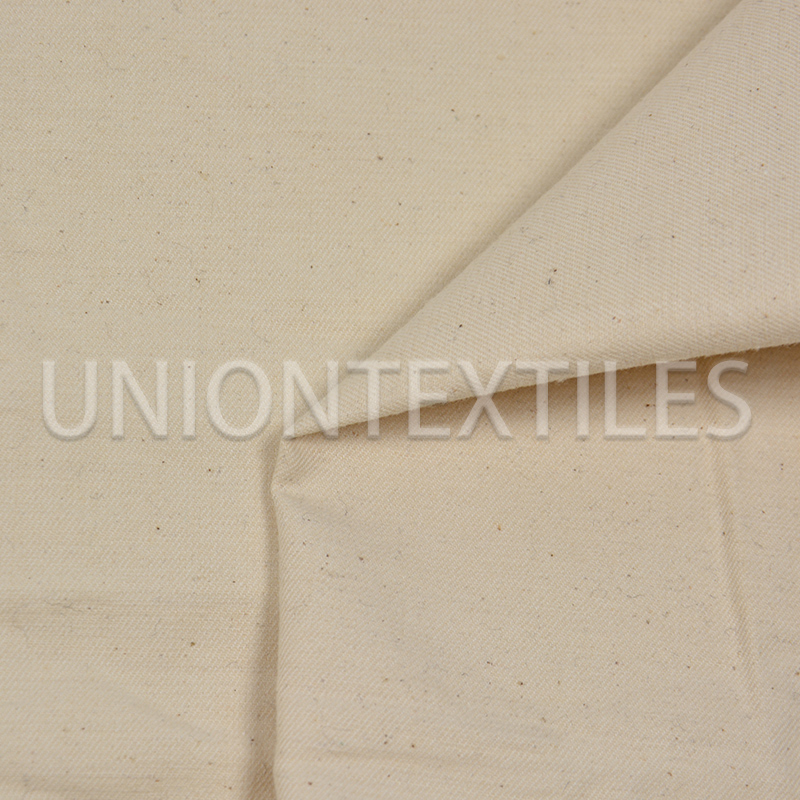 100% Cotton Weft Slub 2/2 Twill Grey Fabric  63" 250g/m2 UN30101G