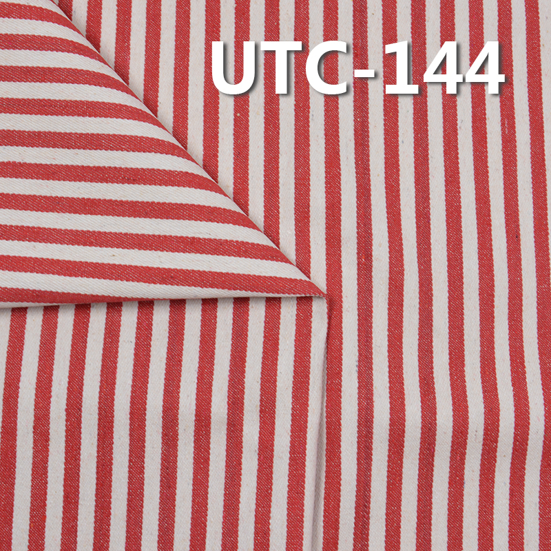 65%Cotton 35%Polyester 2/1 "z" Twill yarn-dyed Stripes Fabric 305g/m2 58/59" UTC-144