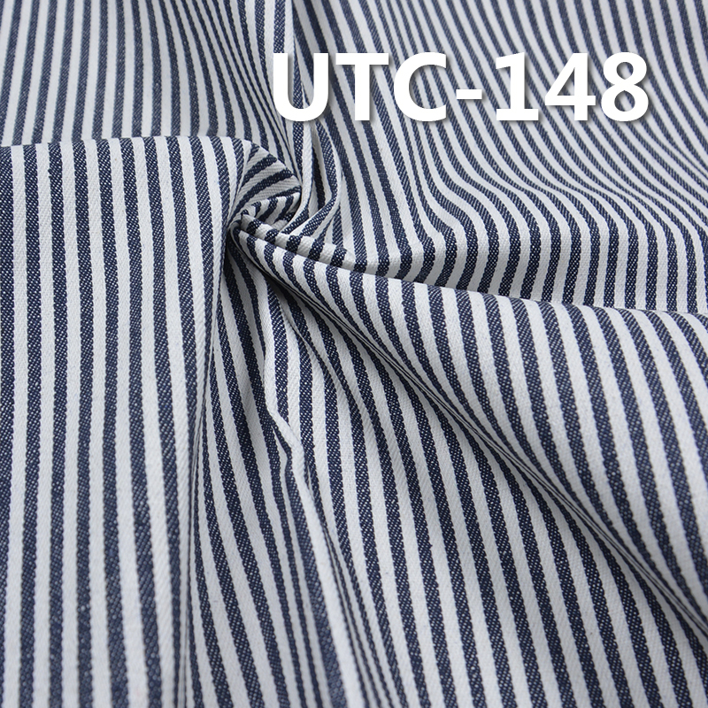 65%Cotton 35%Polyester 2/1 "z"  Twill yarn-dyed  Stripes Fabric 240g/m2 58/59" UTC-148
