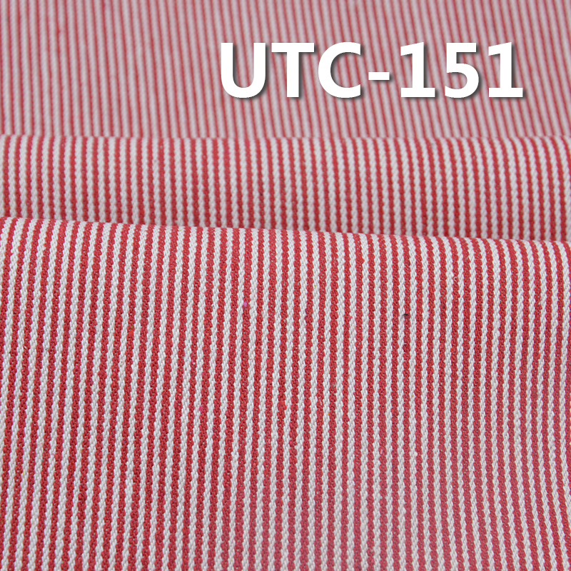 65%Cotton 35%Polyester 2/1 "z"  Twill yarn-dyed  Stripes Fabric 360g/m2 58/59" UTC-151