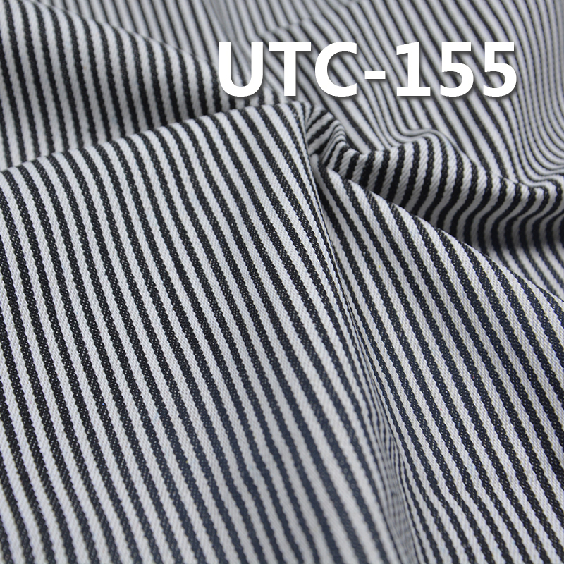 65%Cotton 35%Polyester 2/1 "z" Twill yarn-dyed Stripes Fabric 310g/m2 58/59" UTC-155