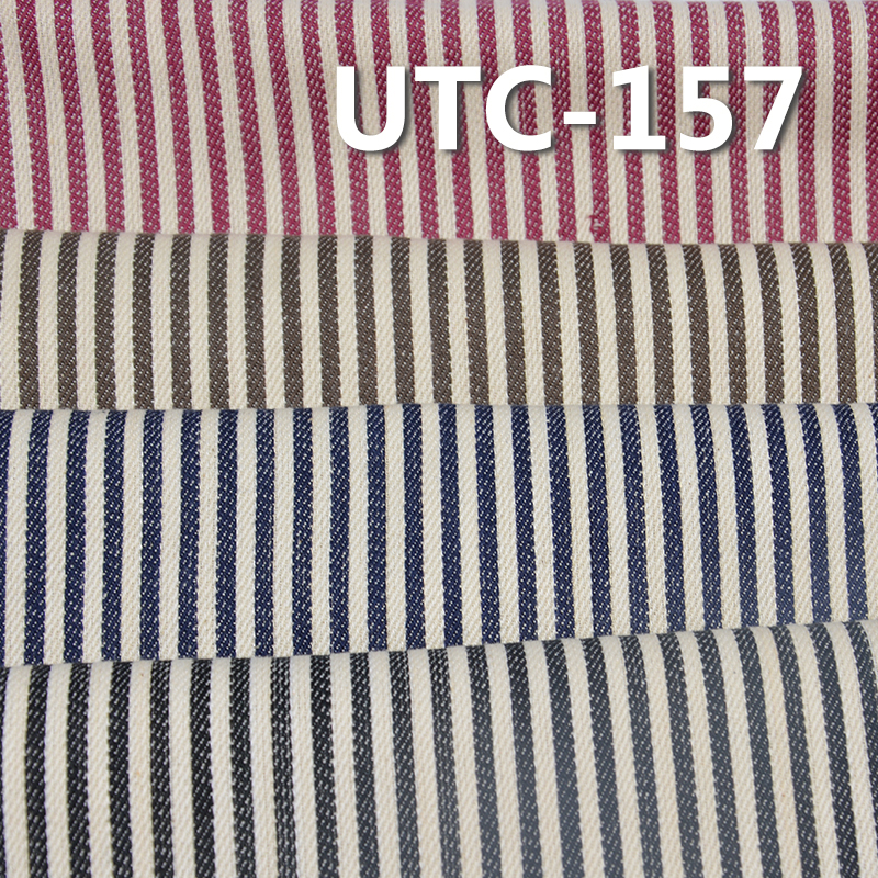 80%Cotton 20%Polyester 3/1 "z"  Twill yarn-dyed  Stripes Fabric 210g/m2 58/59" UTC-157