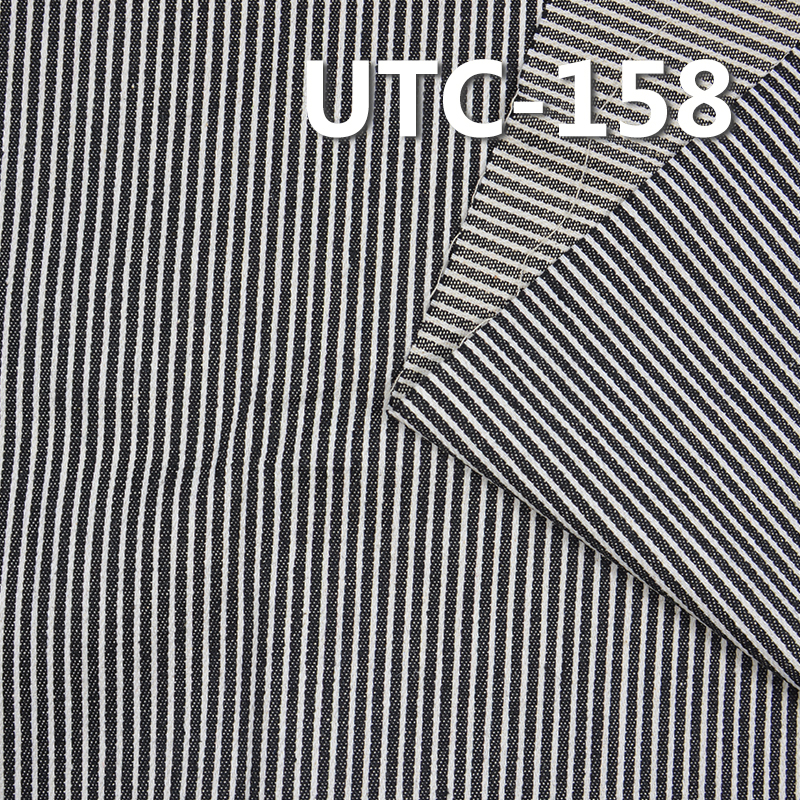 UTC-158 65%Cotton 35%Polyester 2/1 "z"  Twill yarn-dyed  Stripes Fabric 240g/m2 58/59"