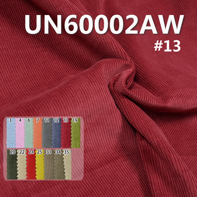Washing Corduroy100% Cotton Corduroy Fabric Dyed Corduroy  11W 4H 56/57" 285g/m2 UN60002AW