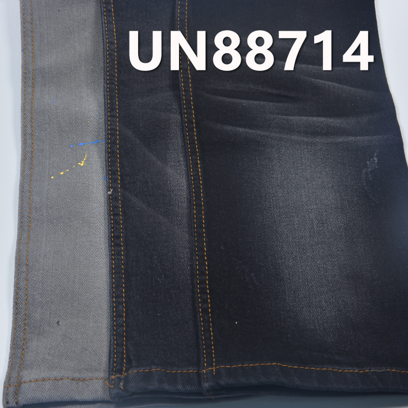Cotton/Spandex Black Fill Blue Denim Twill  57/58"   11.5oz UN88714