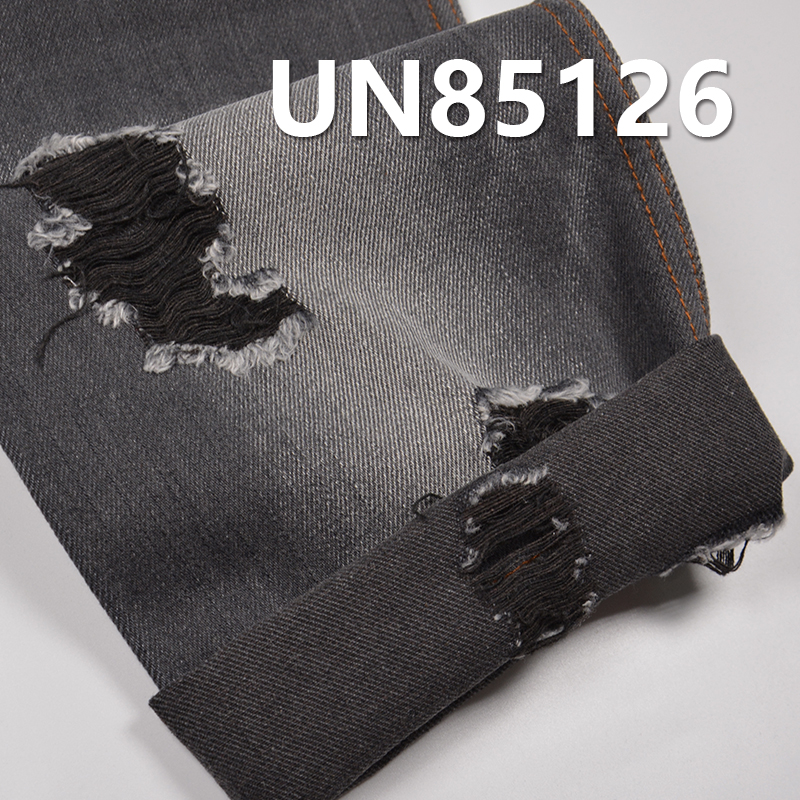 Black Face Black Back Denim | 13.4oz Slub Heavyweight Twill Denim | Fabric for Jeans, Denim Jackets