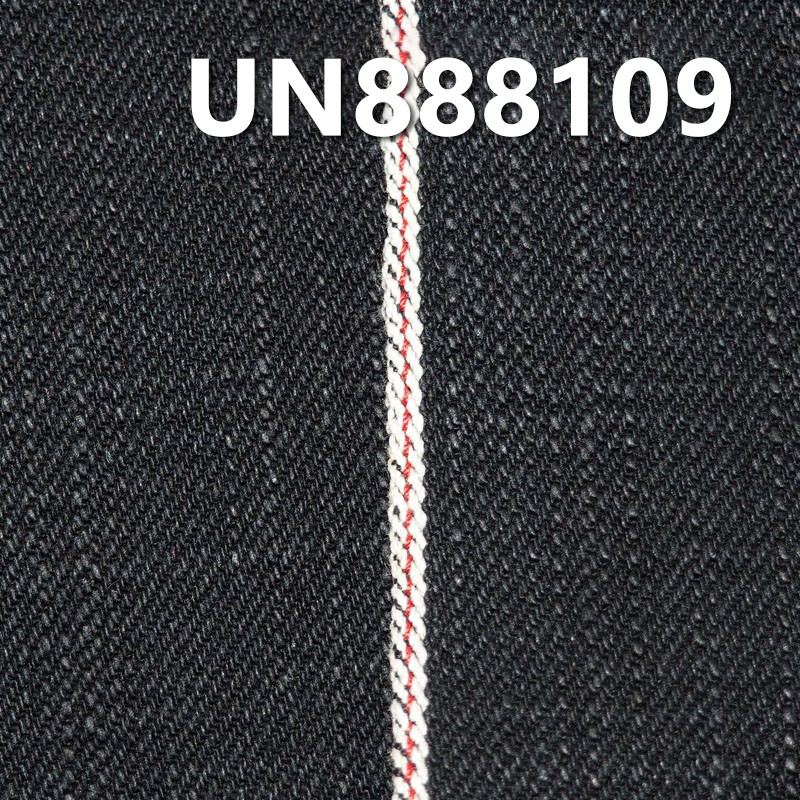 100% Cotton Slub Selvedge Denim | 14.6 oz Black Face Black Base Denim | Right-Hand Twill | Jeans，Jackets Fabric 