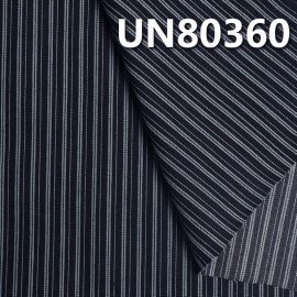 80.1%Cotton  18.7%Polyester 1.2%Spandex Stripe denim 56/57"  9.18OZ UN80360