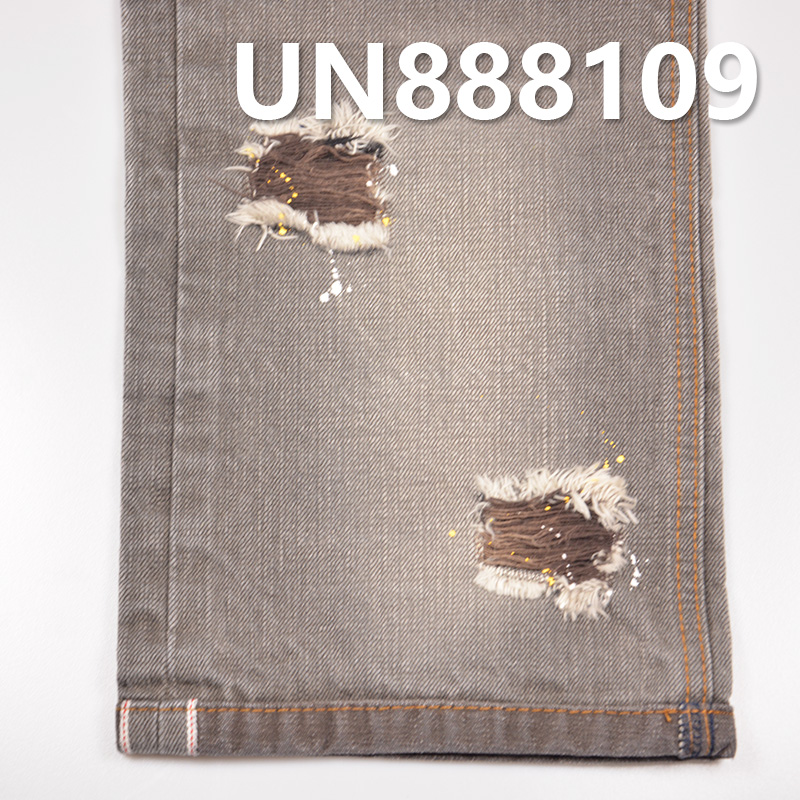 100% Cotton Slub Selvedge Denim | 14.6 oz Black Face Black Base Denim | Right-Hand Twill | Jeans，Jackets Fabric 