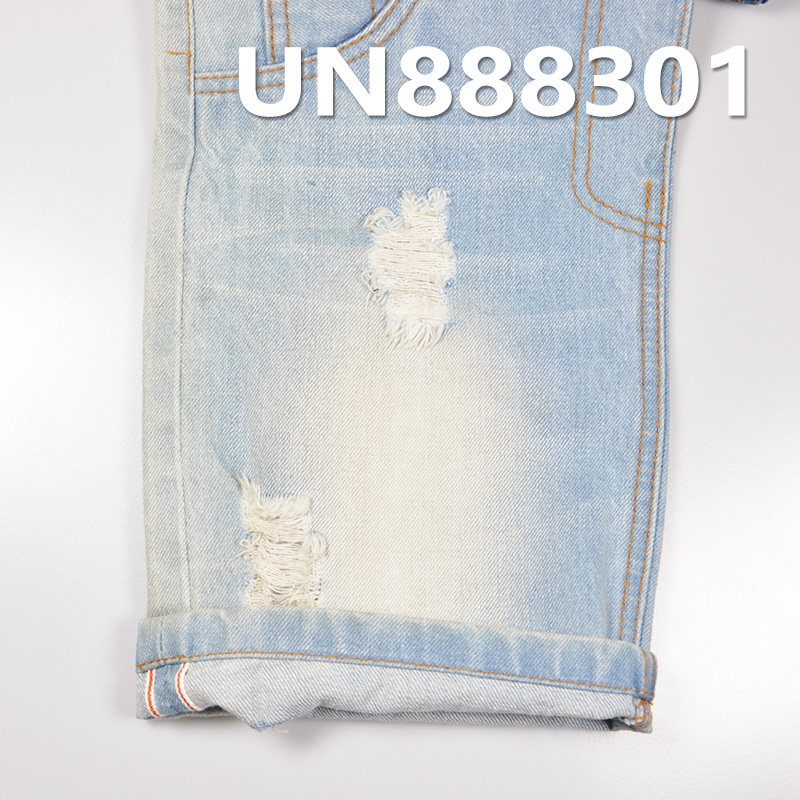 100% Cotton Slub Red Selvedge Denim | 13 oz Four-Piece  Twill | Heavyweight Denim for Autumn/Winter | Jeans，Denim Jackets Fabric