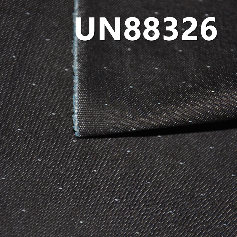 Jacquard Denim Fabric | 9.7 oz Cotton-Polyester Stretch Twill Fabric | Star Dot Jacquard | Denim Pants, Skirts, Shirts Material