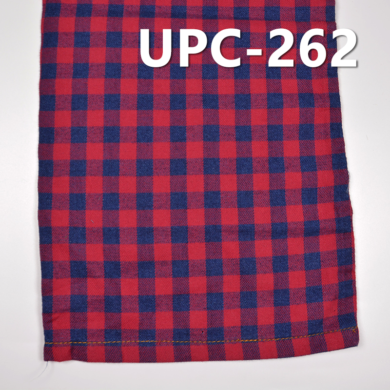 100% Cotton Yarn-Dyed Fabric | 4.3 oz Indigo Check Fabric | For Skirts Shirts