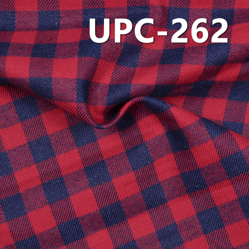 100% Cotton Yarn-Dyed Fabric | 4.3 oz Indigo Check Fabric | For Skirts Shirts