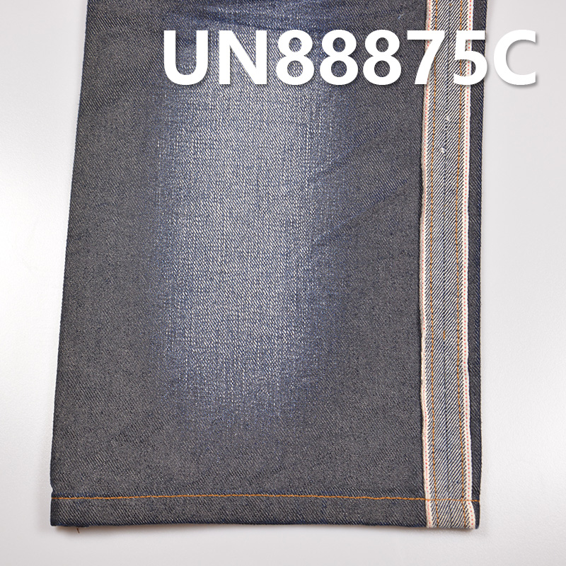100% Cotton Selvedge Denim |12 oz Printed Iron-Oxide Coated Denim Fabric | Jeans, Jackets, Outerwear Fabric