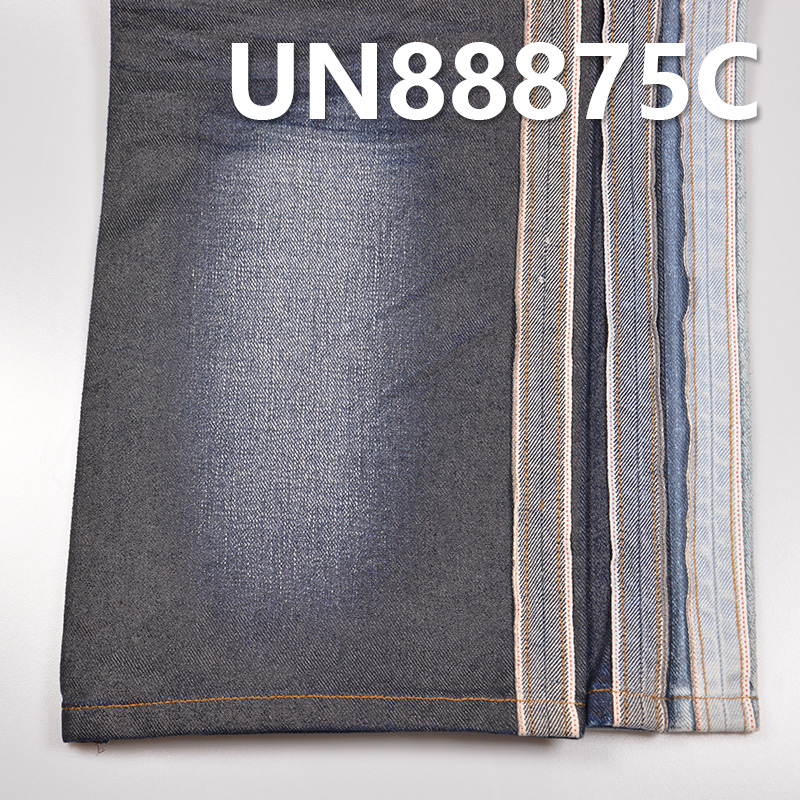 100% Cotton Selvedge Denim |12 oz Printed Iron-Oxide Coated Denim Fabric | Jeans, Jackets, Outerwear Fabric