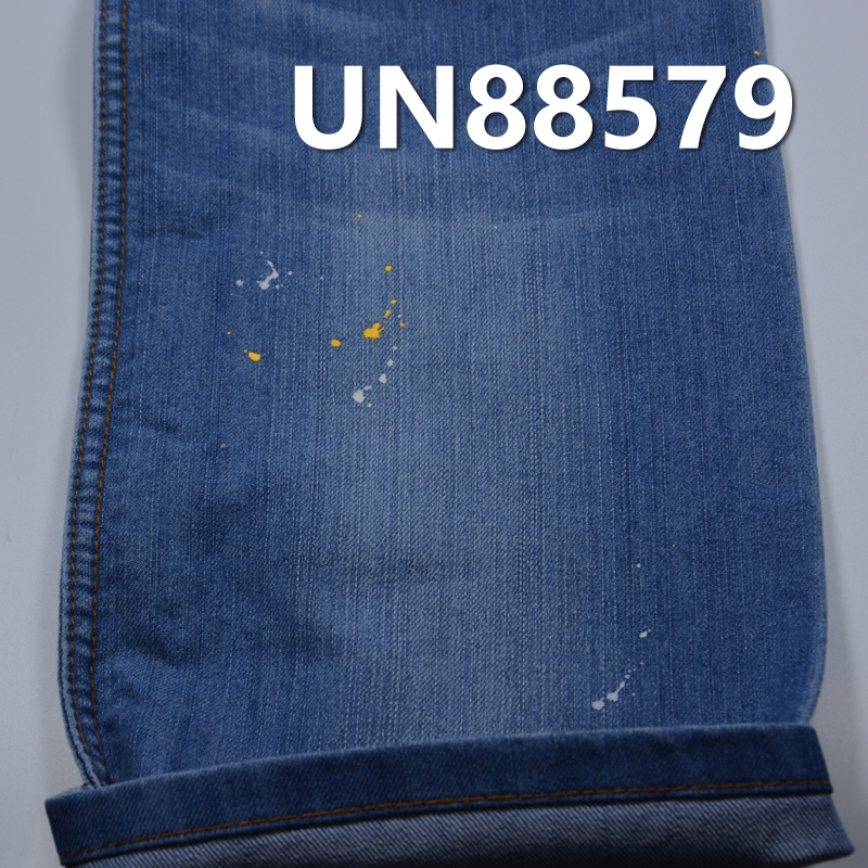 Stretch Denim Fabric | 8.5oz Cotton Poly Slub Stretch Denim | Twill Denim | Fabric for Denim Skirts, Casual Shirts