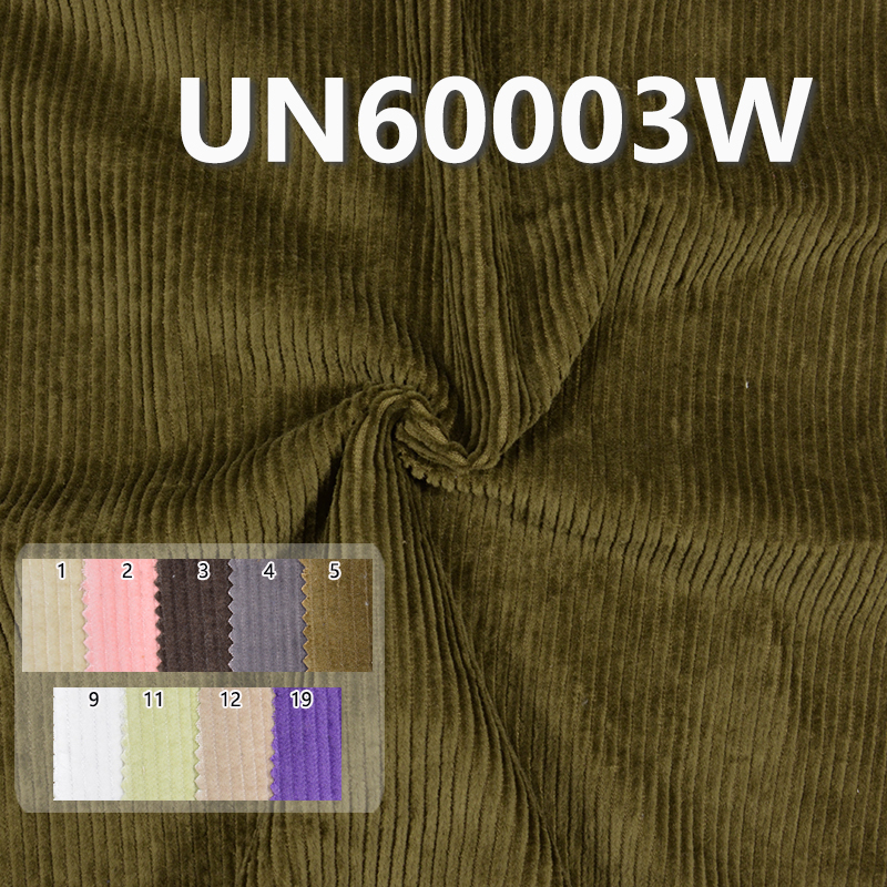 UN60003W 100% Cotton Dyed Corduroy 6W 8H 43/44" 310g/m2