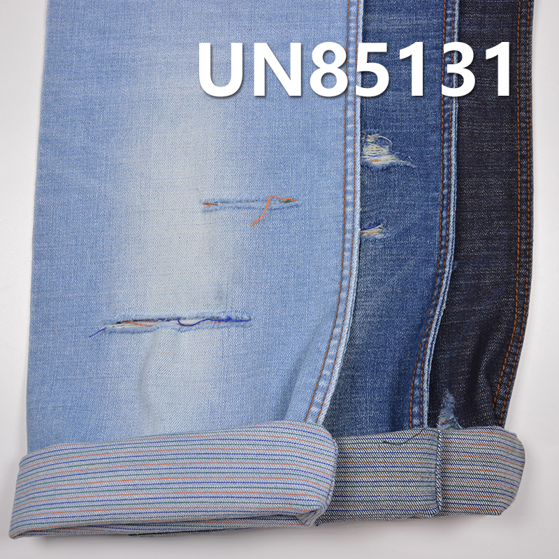 Blue Face/Colored Weft Denim | 10oz High Stretch 3/1"z" Twill Denim | Fabric for Jeans, Denim Skirts & Denim Tops