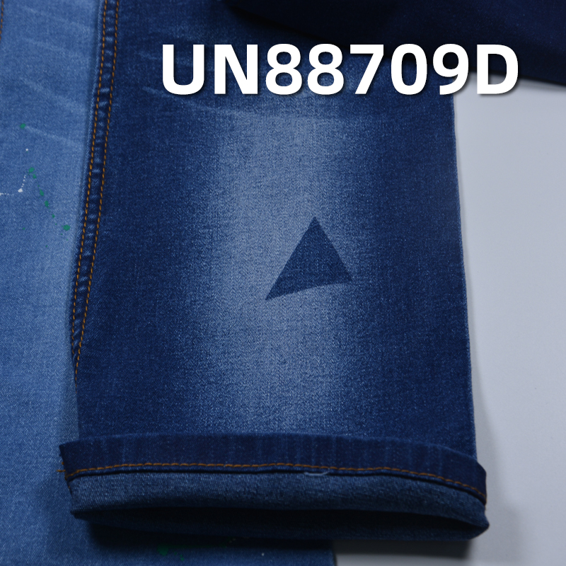 Stretch Dyed Denim Fabric | 9.4oz Cotton Stretch Twill Denim | Blue Face Blue Back | Fabric for Denim Skirts, Denim Shirts