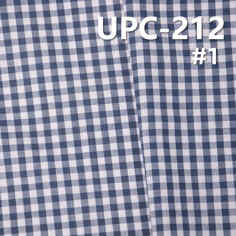 100%Cotton Yarn Dyed Check Fabric 96g/m2 57/58" UPC-212