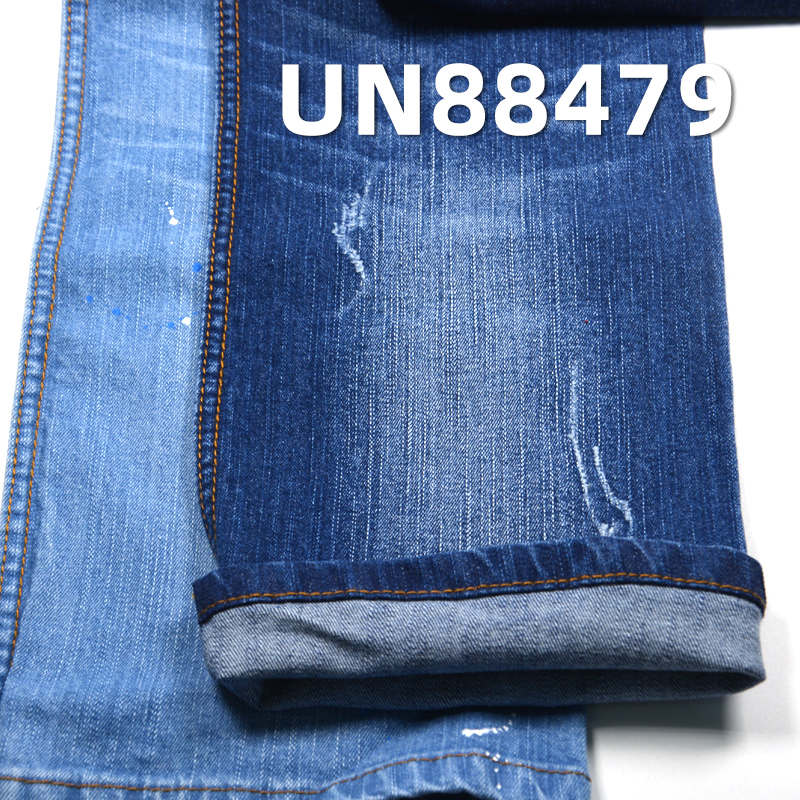 Stretch Denim Fabric | 10.3oz Cotton Stretch Slub Denim Twill  | For Jeans, Denim Skirts & Denim Jackets