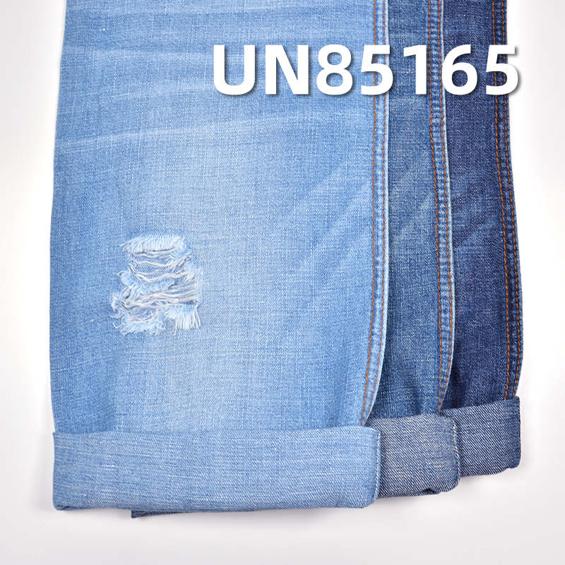 Linen-Cotton Denim Fabric | 7.5 oz Spring-Summer Denim Fabric | Fabric for Denim Skirts and Denim Shirts