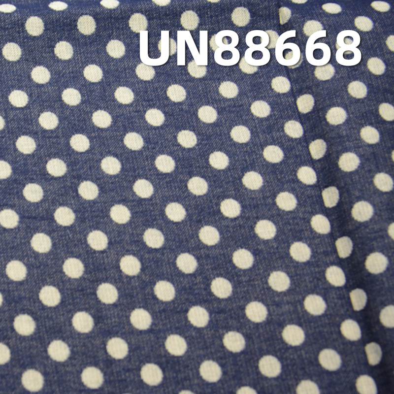 Jacquard Denim Fabric | 5.8oz 100% Cotton Double-Layer Polka Dot Jacquard Denim | Fabric for Jeans, Skirts,Shirts
