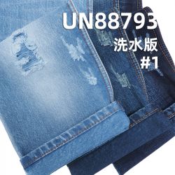 100% cotton straight bamboo right diagonal blue warp blue weft denim 57/58" 13.5OZ UN88793