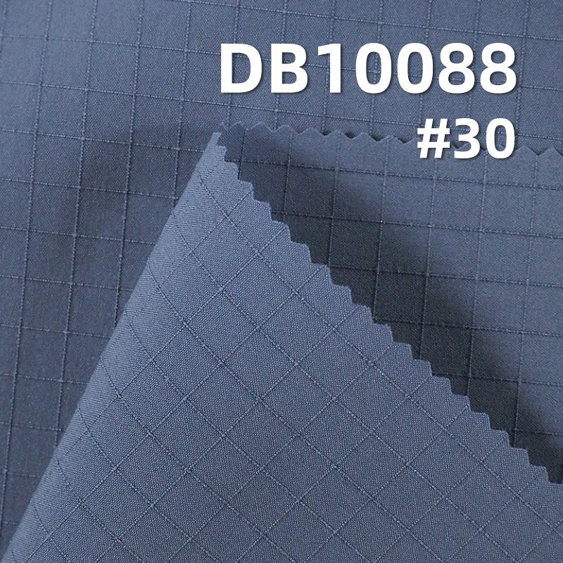 100%Polyester T400 elasticity 5mm Check Cool Cotton W/R Antistaticed  110g/m2 57/58" DB10088
