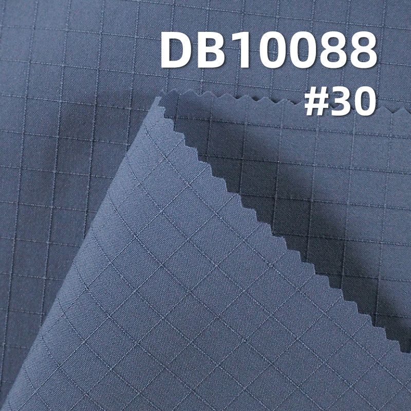 T400 Stretch Checked Fabric | 110g/m² Five-Millimeter Cool Silk Cotton Dyed Material | Water-Resistant and Anti-Static | Fabric for Casual Wear and Shirt Jackets