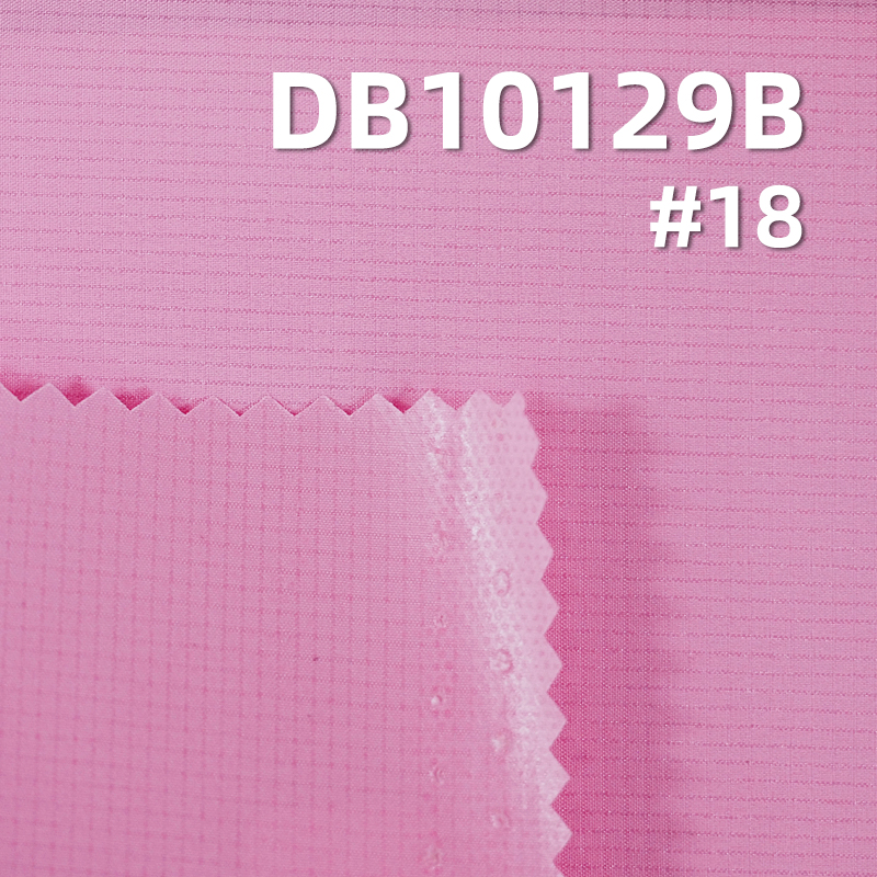 100%Polyester  Flowing light Checks Fabric Filming W/R Antistatic 67g/m2 58/59" DB10129B