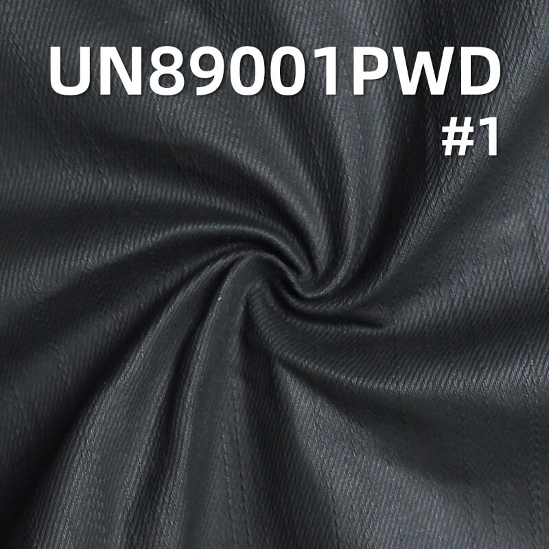 11.4 oz Cotton-Polyester Stretch Right-Twill  Warp Slub Denim | Faux Leather Coated Denim | Bag, Pants, Jacket Fabric